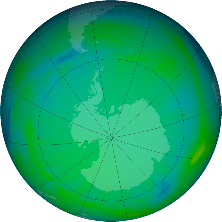 Ozone Map 2005-07-03
